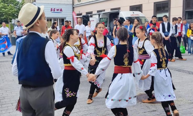 Natürlich wurde in der Welser Innenstadt auch getanzt. (Foto: VH Wels-Kirchdorf)