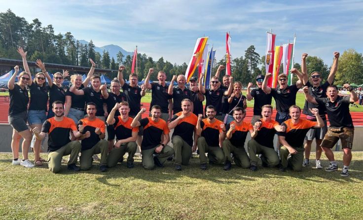 Riesenjubel über den vierten und den zehnten Platz der Aichkirchner. (Foto: FF Aichkirchen)