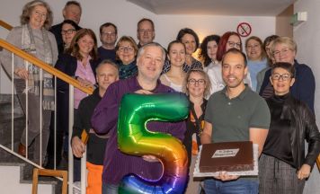 Torte zum fünften Jahrestag des Fischlhamer Bürgermeisters