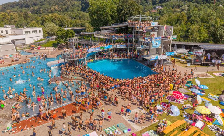 Beim Welldorado-Jubiläumssommerfest herrschte riesiger Andrang. (Foto: Stadt Wels/Rene Hauser)