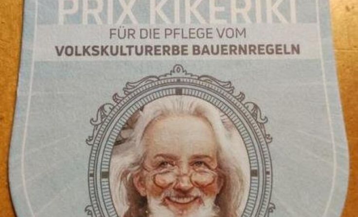 Für alle Passanten die eine Bauernregel kannten, gab es einen Wetterhans-Bierdeckel. (Foto: Gessl)