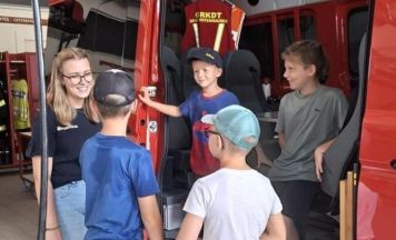 Offenhausener Kinder besuchten ihre Feuerwehr
