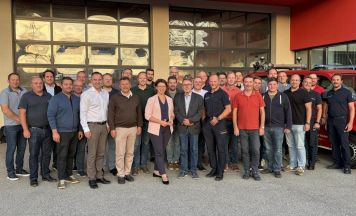 Feuerwehr-Landesrätin traf in Thalheim 36 Kommandanten 