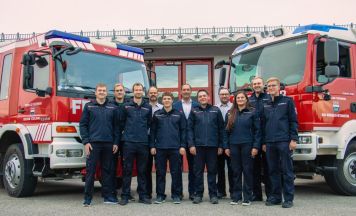 Erste Wimsbacher Feuerwehrler erhalten Zuschuss für LKW-Führerschein