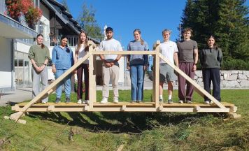 Welser FH-Studenten bauten Brücken in Hinterstoder