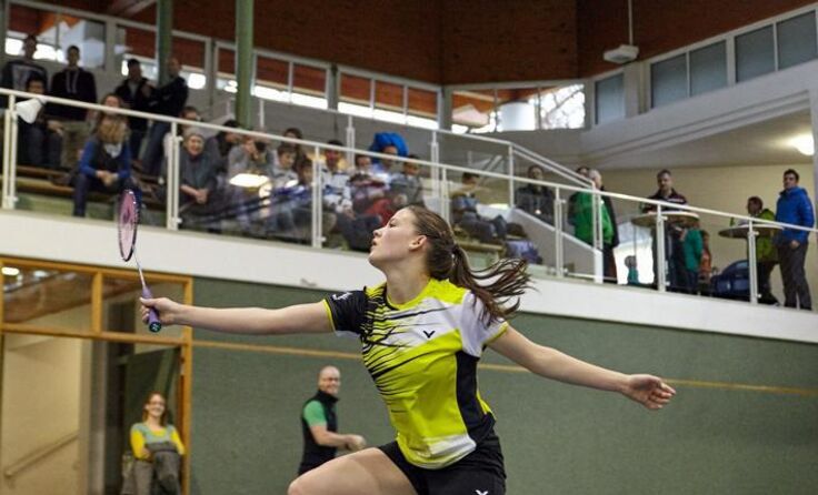Sportunion Ohlsdorf-Spielerin Kathi Hochmeir am Weg zum Premierensieg