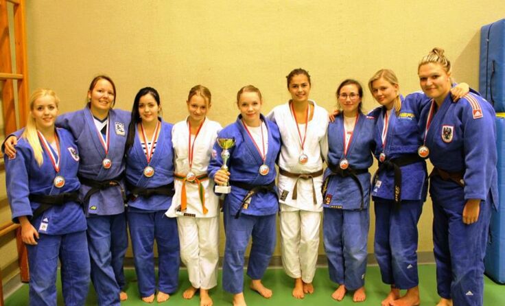 Die Judo-Vizelandesmeisterinnen aus Kirchham Foto: Union Kirchham