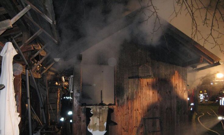 Brand in Goisern Foto: FF St. Agatha