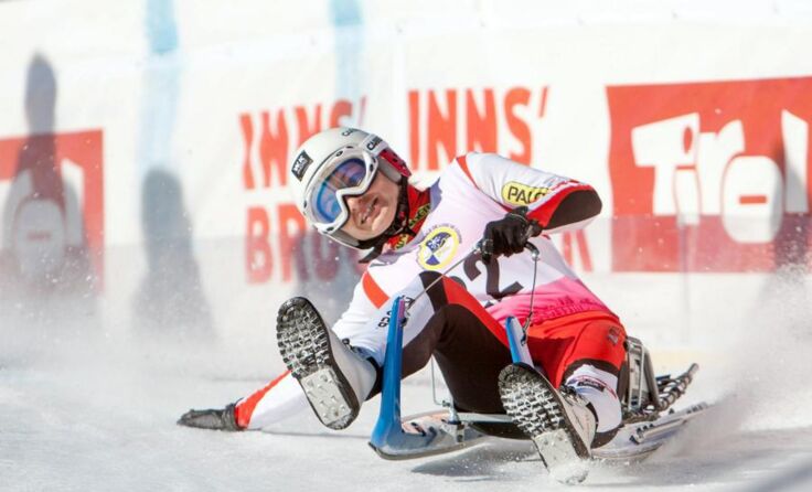Tina Unterberger am Weg zu ihrem ersten Weltcup-Triumph Foto: ÖRV/Chris Walch