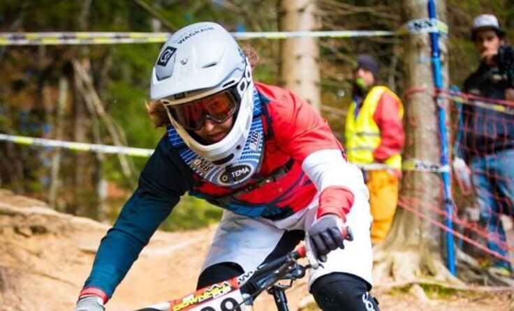 Elke Rabeder am Weg zu einem Top Ten-Platz beim Europacup-Auftakt in Kranjska Gora Foto: privat