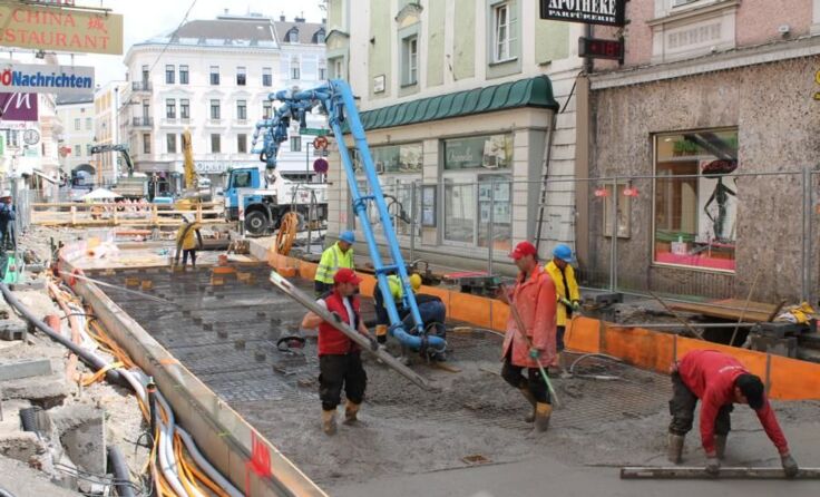Bis 22. Juli sollen die Arbeiten in der Gmundner Innenstadt vorerst abgeschlossen sein.
