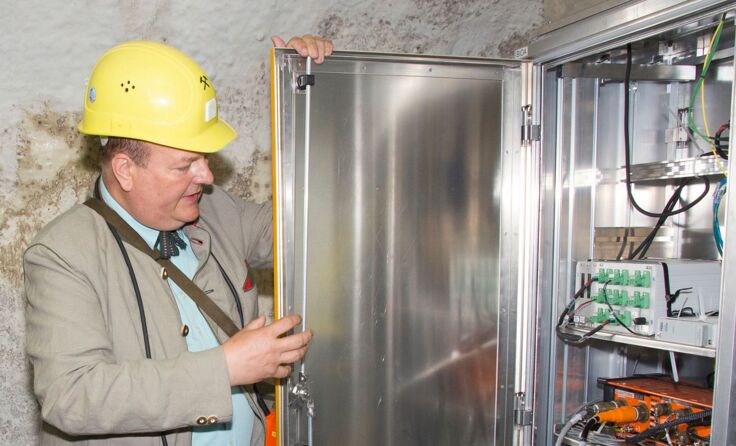 Das Herzstück der Anlage in Perneck: die hochempfindlichen Sensoren Foto: Simader
