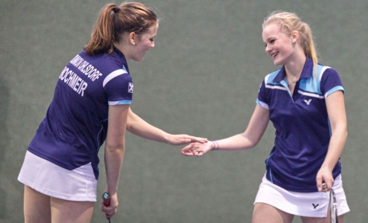 Katharina Hochmeir (l.) besiegte im Damen-Finale Vereinskollegin Jana Haas.