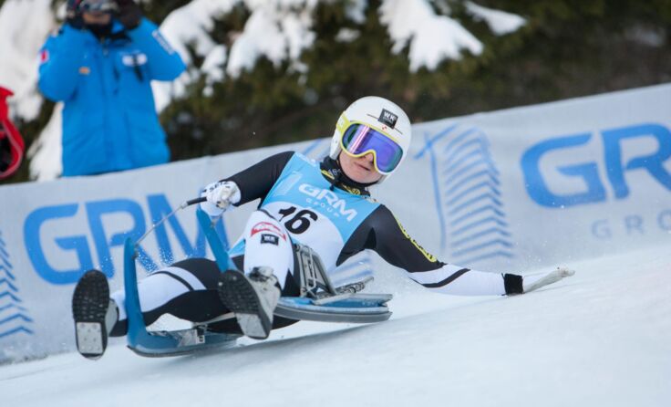 Tina Unterberger beim Weltcuprennen im slowenischen Zelezniki Foto: ÖRV/Chris Walch