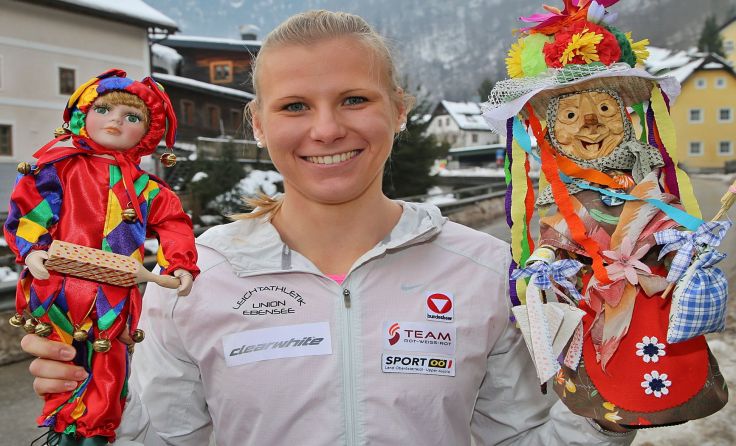 Verena Preiner kann ihre Ebensee-Abstammung im Fasching nicht leugnen. Foto: Hörmandinger