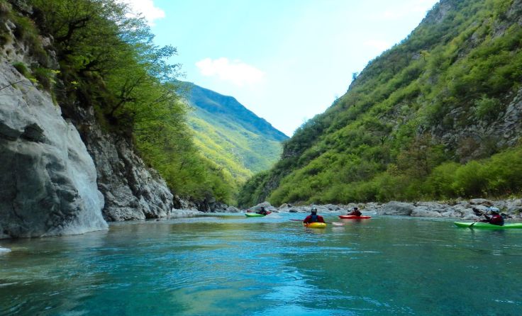 Noch ein Paradies für Kajak-Fahrer - die Flüsse Albaniens. Foto: Hattinger