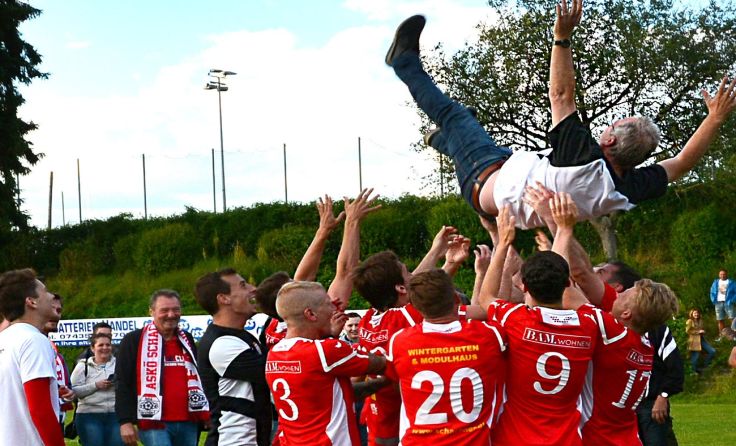 Großer Aufstiegsjubel bei Askö Vorchdorf Foto: Verein