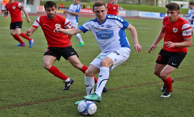 Richard Veverka erzielte für den SV Gmunden den Siegestreffer. Foto: Hörmandinger