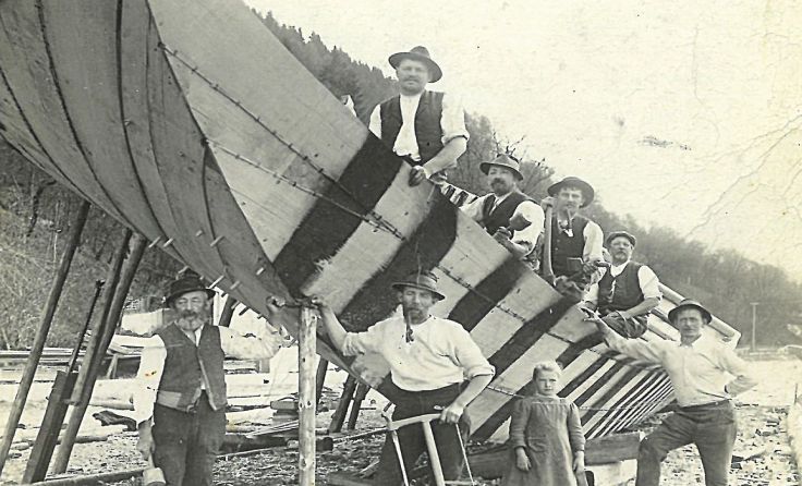 Bau eines der letzten "Trauner" Foto: Archiv Wagneder