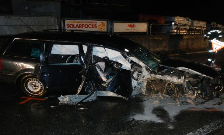 Ende einer Alko-Fahrt in Altmünster Foto: FF Altmünster
