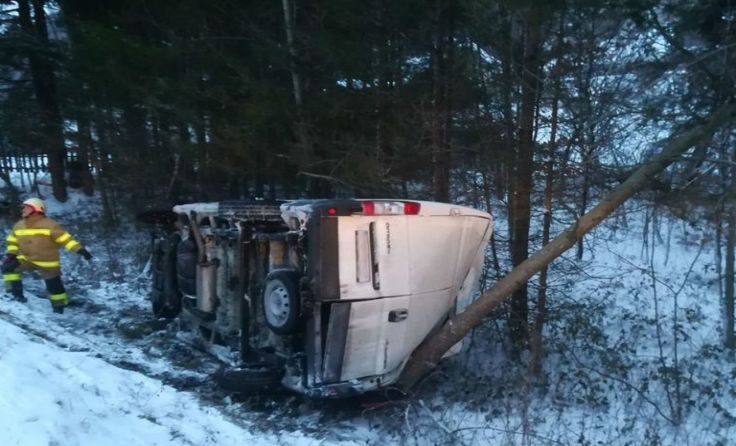 Ende einer Rutschpartie auf der B 145 Foto: FF Ebensee