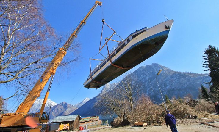 Die "Liberty" wurde in Ebensee zu Wasser gelassen. Foto: Hörmandinger