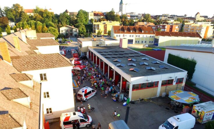 Das Festgelände bei der Feuerwehr Enns