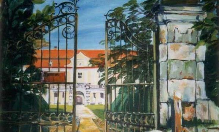 Schloss Kogl - Acrylbild, Edith Kudlovic