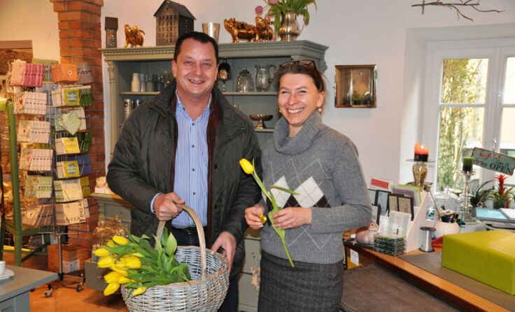 Perger Stadtchef Toni Froschauer besuchte Innenstadtbetriebe***Foto: ÖVP