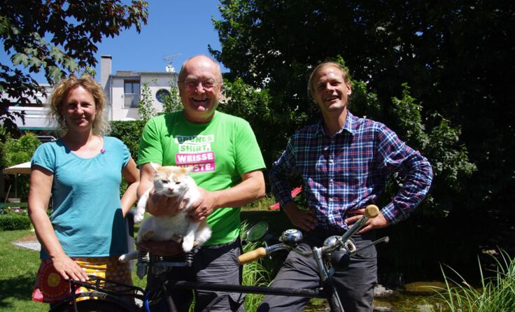 Bezirkssprecherin Martina Eigner, Franz Baumann und Rainer Heger Foto: mip
