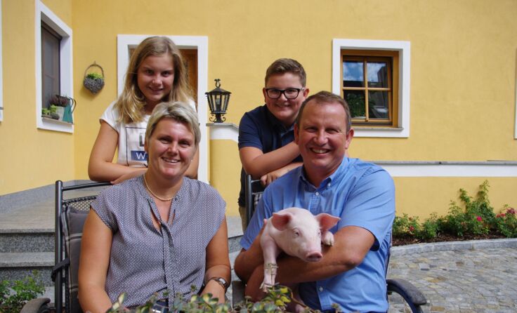 Renate und Karl Heiml mit ihren Kindern Kristina und Klemens