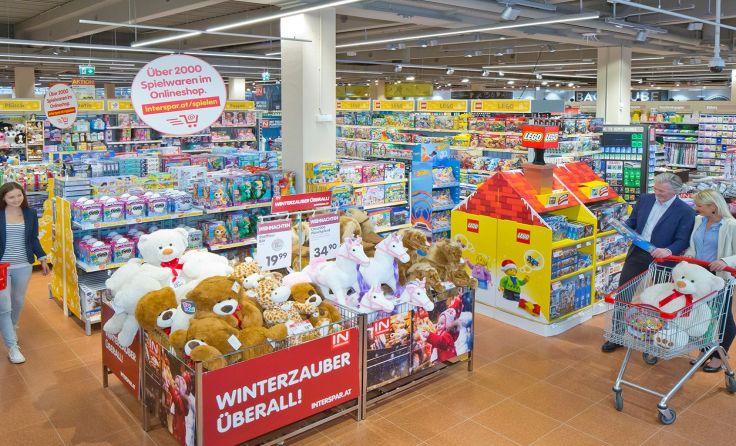 Im neuen Interspar sollen rund 500.000 Produkte Platz finden. Foto: Interspar/C. Lackner