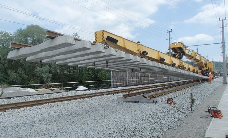 Bis 9. Oktober werden im Bahnhof Pregarten neue Gleise verlegt.Foto: ÖBB/Resch