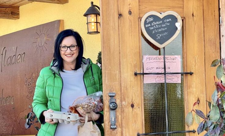 Anita Moser auf Hofladen-Tour (Foto: Private Taste)