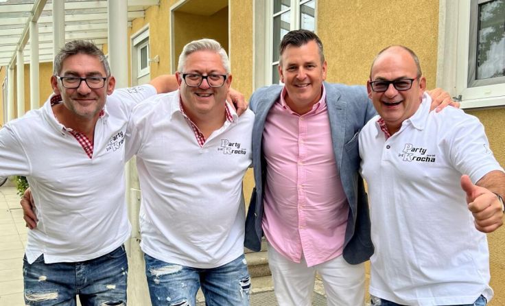 Gerhard Bachinger, Thomas Mayrhofer, Marc Pircher und Gerald Pernerstorfer (Foto: Partykrocha)