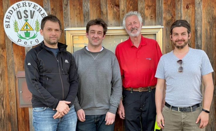 Roman Wahl, Jörg Hofer, Wolfgang Leitner und Harald Mühlehner. (Foto: VSV Perg)