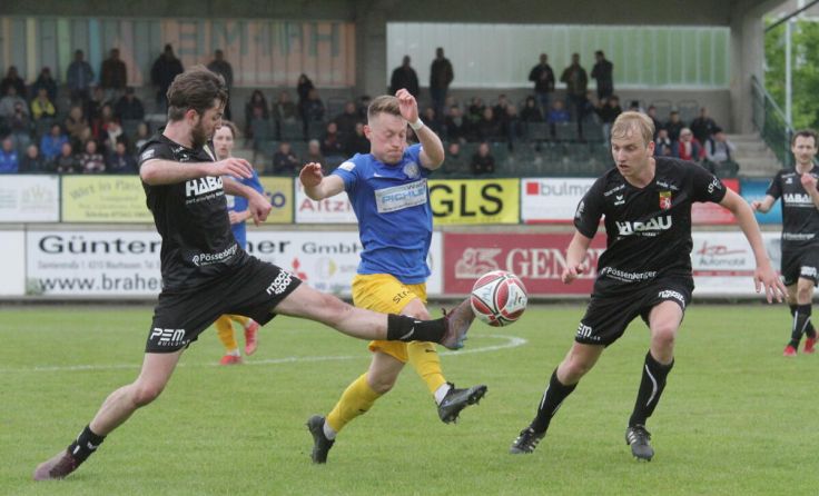 Daniel Steinbauer (links), der Torschütze zum 1:0, und Simon Ströbitzer (rechts). (Foto: piedie)