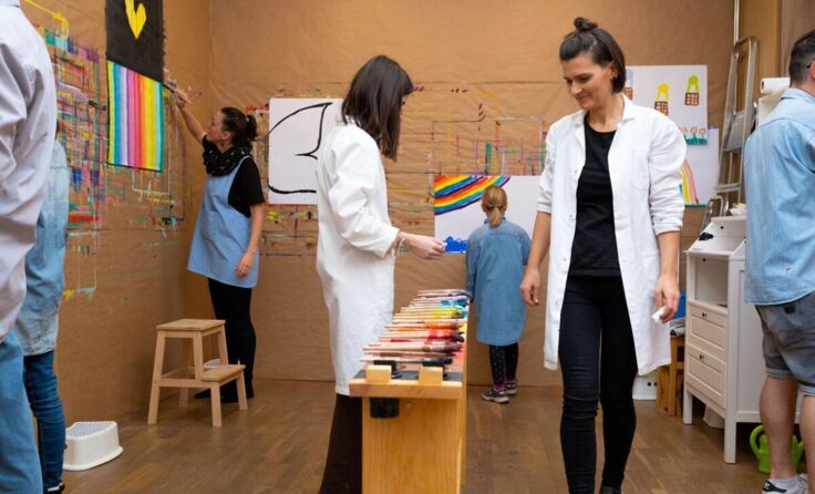 Malstunde mit Eva Krieger in Gaisbach (Foto: Krieger)