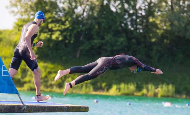 Der Sprung in den Badesee wird auch heuer wieder eines der Highlights sein. (Foto: Mostropolis)