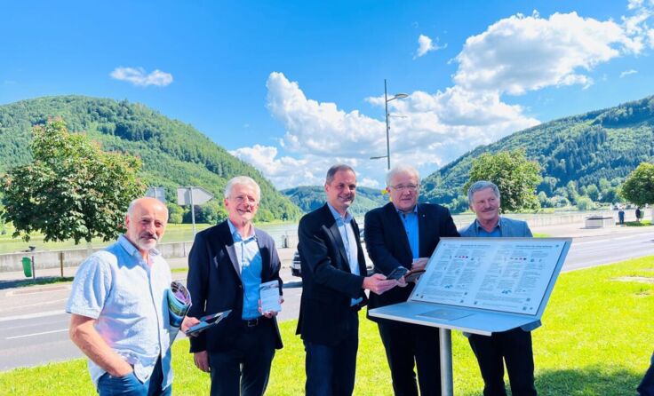 Eröffnung den Kontrollpunktes in Grein (Foto: mip)