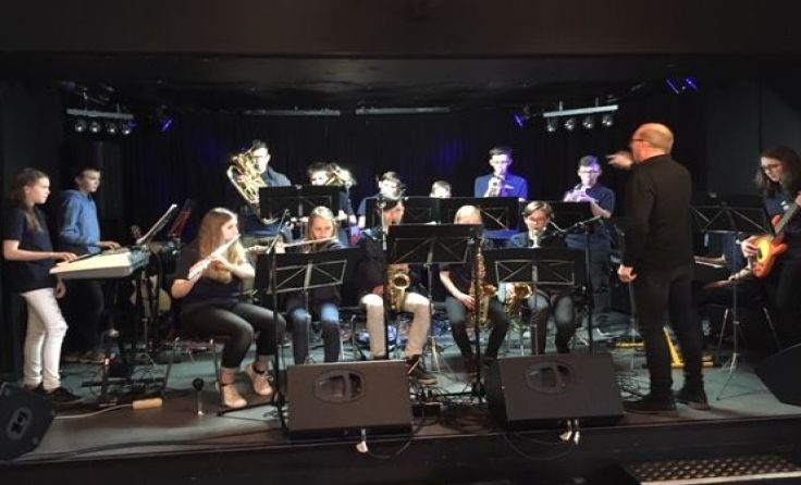 Die Big Band der Musikmittelschule Saxen