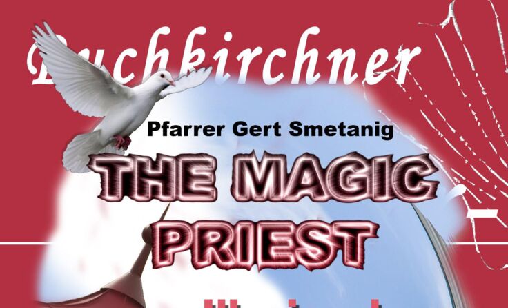 Plakat Zauberer beim Pfarrfest