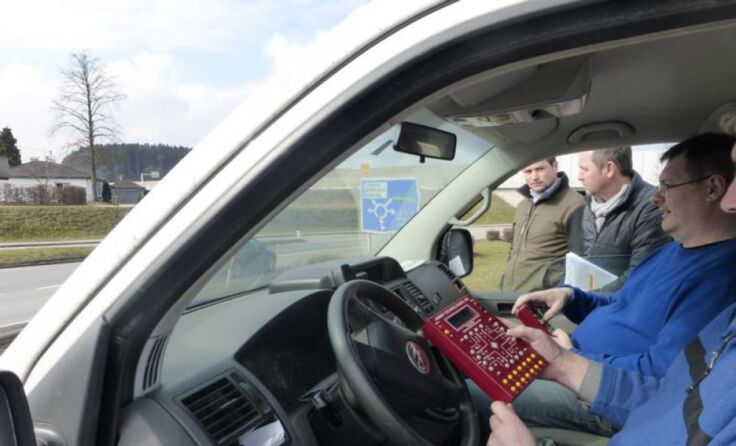 Das Land OÖ führte bei der „Hofer Kreuzung“ Vorchdorf eine Verkehrszählung durch.