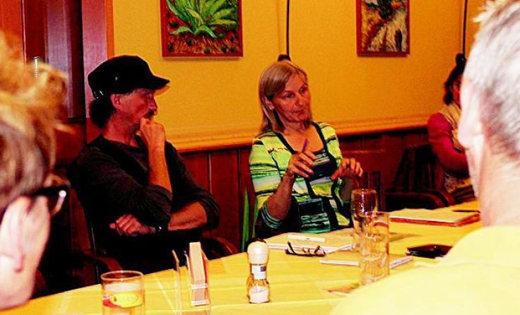 Rege Diskussionen: Grüne Markus Hager und Aloisia Altmanninger 