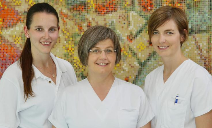 Ergotherapeutinnen Judith Walcher, Johanna Strubreiter, Julia Steinkogler (v. l.) Foto: gespag