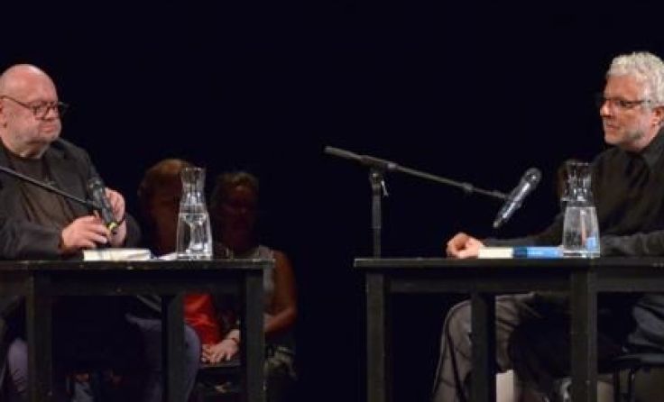 Franz Schuh (l.) diskutierte im Stadttheater Gmunden mit André Heller. Foto: Rudi Gigler