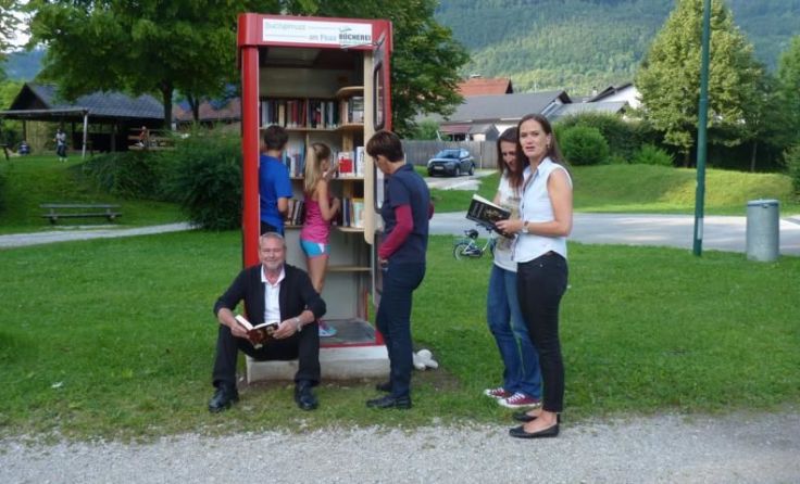 "Buchgenuss am Fluss" in Grünau Foto: Barbara Trautwein/Danijela Turkijevic-Zauner