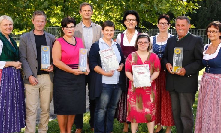 Optimus-Preisträger: Lebenshilfe Gmunden sowie Seniorenheim Scharnstein Foto: gespag