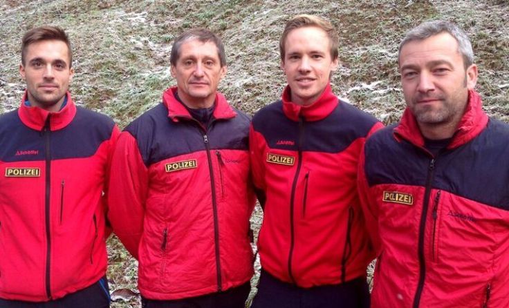 Vier der fünf Lebensretter von der Alpinpolizei Foto: Alpinpolizei Gmunden