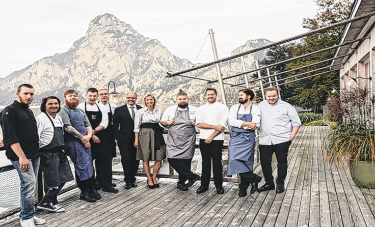Hochkarätiges Koch-Team mit Monika und Wolfgang Gröller Foto: www.traunseehotels.at